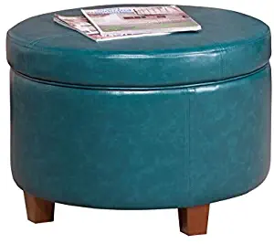Best Faux Leather Round Ottaman Coffee Table