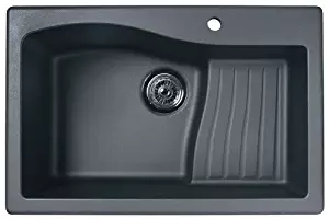 Best Drop In Single Basin Kitchen Sink Black