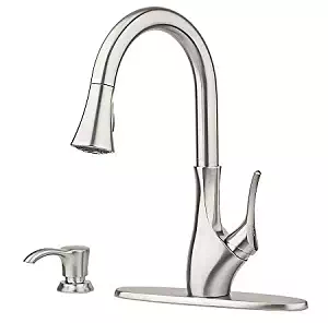 Best Pfister Pull Down Kitchen Faucet In Bronze With Sprayer
