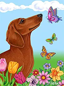 Best Dachshund Garden Flag