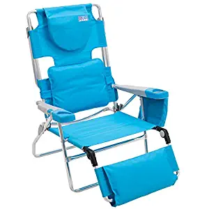 Best Blue Large Beach Lounge Chair 14 Inch
