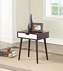 Best Bedside Table Espresso And White