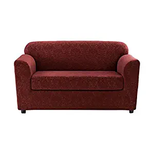 Best Sure Fit 2 Piece Sofa Cover Black