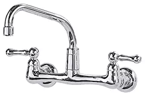 Best Peerless P299305lf Choice Two Handle Wall Mounted Kitchen Faucet