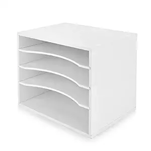 Best Desk Organizer White Wooden With Drawer