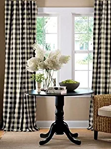 Best Kitchen Curtains Black And White Checkered