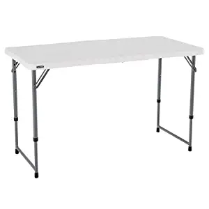 Best Lifetime 4428 Height Adjustable Craft, Camping And Utility Folding Table