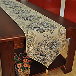 Best Blue And Gold Table Runner