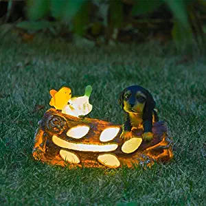 Best Garden Statues Of Dogs With Solar Light