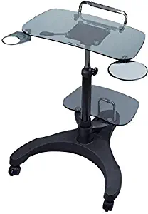 Best Computer Desk With Tempered Glass With Casters