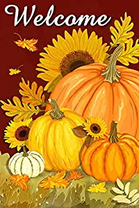 Best Pumpkin Sunflower Garden Flag