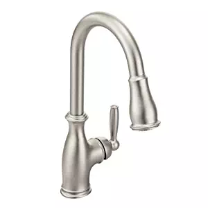 Best Single Handle High Arc Brushed Nickel Pull Out Kitchen Faucet