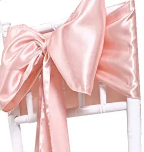 Best Pink Satin Chair Covers