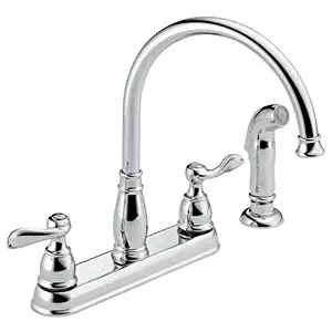 Best 2-Handle Standard Kitchen Faucet In Polished Chrome