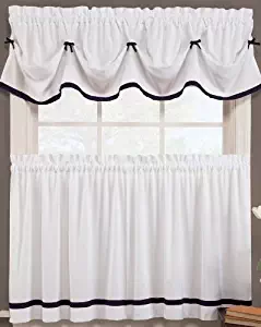 Best Black Kitchen Curtains Set 58 By 36