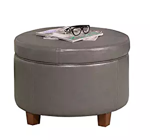 Best Ottoman With Storage Grey Small