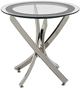 Best Bowerly Hill Round Glass Top End Table