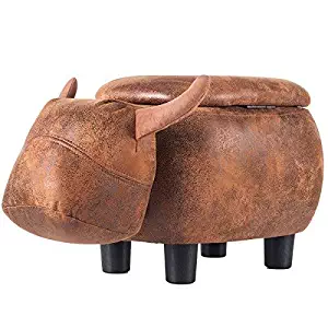 Best Light Brown Leather Ottoman