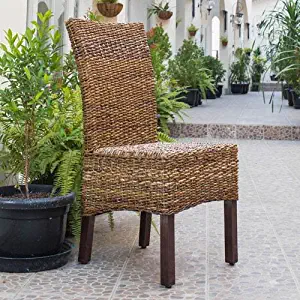 Best D Art Mahogany Seagrass Dining Chair