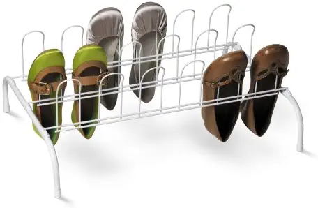 Best Wire Floor Shoe Rack, 9-Pair