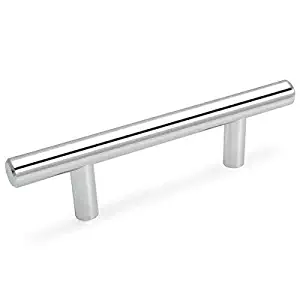 Best Euro Bar Cabinet Handle Polished Chrome