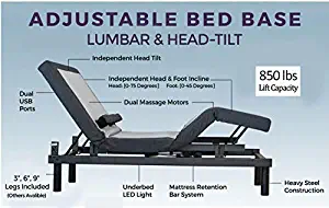 Best Adjustable Bed Frame Queen Bluetooth