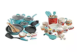 Best Pioneer Woman Vintage Speckle Turquoise Cookware Set