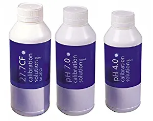 Bluelab Calibration Solution pH 4.0, 7.0 and 2.77 EC Conductivity Solution, 500 ml Each