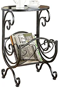Best Dark Wood End Table Scroll