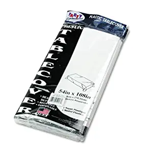 Best Tablemate Table Set Rectangular Table Covers, Heavyweight Plastic