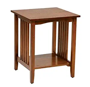 Best Missiom Style End Table Light Oak