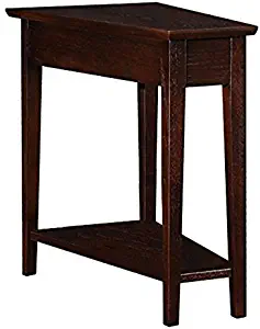 Best Leick Chair Side End Table, Chocolate Oak