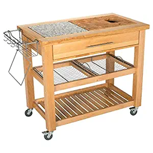 Best Kitchen Island With Granite Top Trash Bin