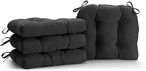 Best Chair Seat Cushions Set Of Four Black
