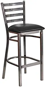 Best Ladder Back Restaurant Bar Stool In Black