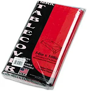 Best Tablemate Table Set Rectangular Table Covers, Heavyweight Plastic