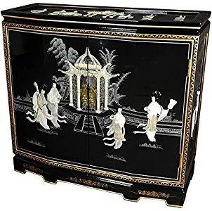 Best Chinese Black Lacquer Wine Cabinet