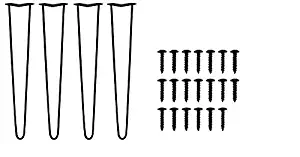 Best Table Legs 28 Inch Set Of 4 Chrome