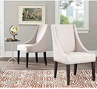 Best Sleek Beige Linen Dining Chair (Set Of 2)