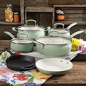 Best Pioneer Woman Vintage Speckle Turquoise Cookware Set