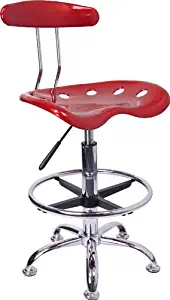 Best Red Bar Stool Metal Back