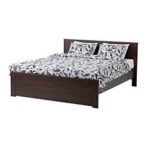 Best Brusali Bed Frame, Brown, Luröy