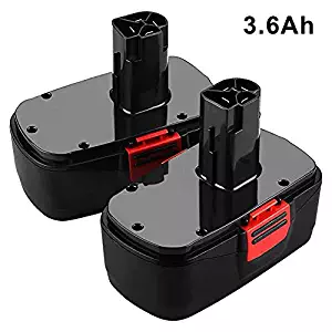 19.2V 3.6Ah Replacement for Craftsman 19.2 Volt Battery DieHard C3 130279005 315.113753 315.115161 315.115410 315.11485 Ni-Mh Batteries 2Pack