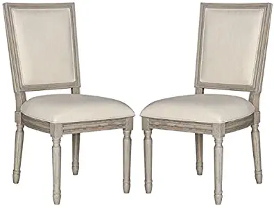 Best Sleek Beige Linen Dining Chair (Set Of 2)