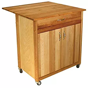 Best Drop Leaf Kitchen Cart In Brown