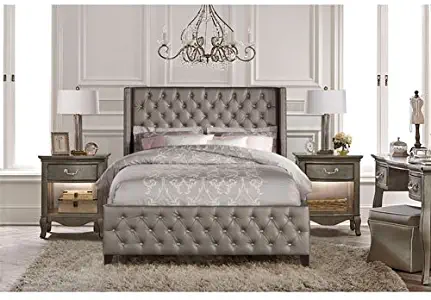 Best Queen Panel Bed Frame Pewter