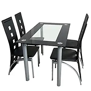 Best 4 Pcs Dinning Glass Table Set