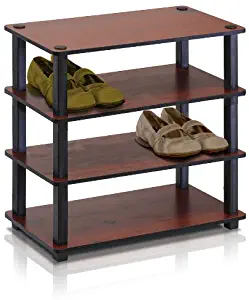 Best Furinno Pine Solid Wood 4-Tier Shoe Rack