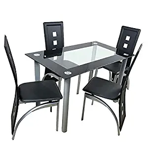 Best 4 Pcs Dinning Glass Table Set