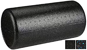 AmazonBasics High-Density Round Foam Roller, Black and Speckled Colors